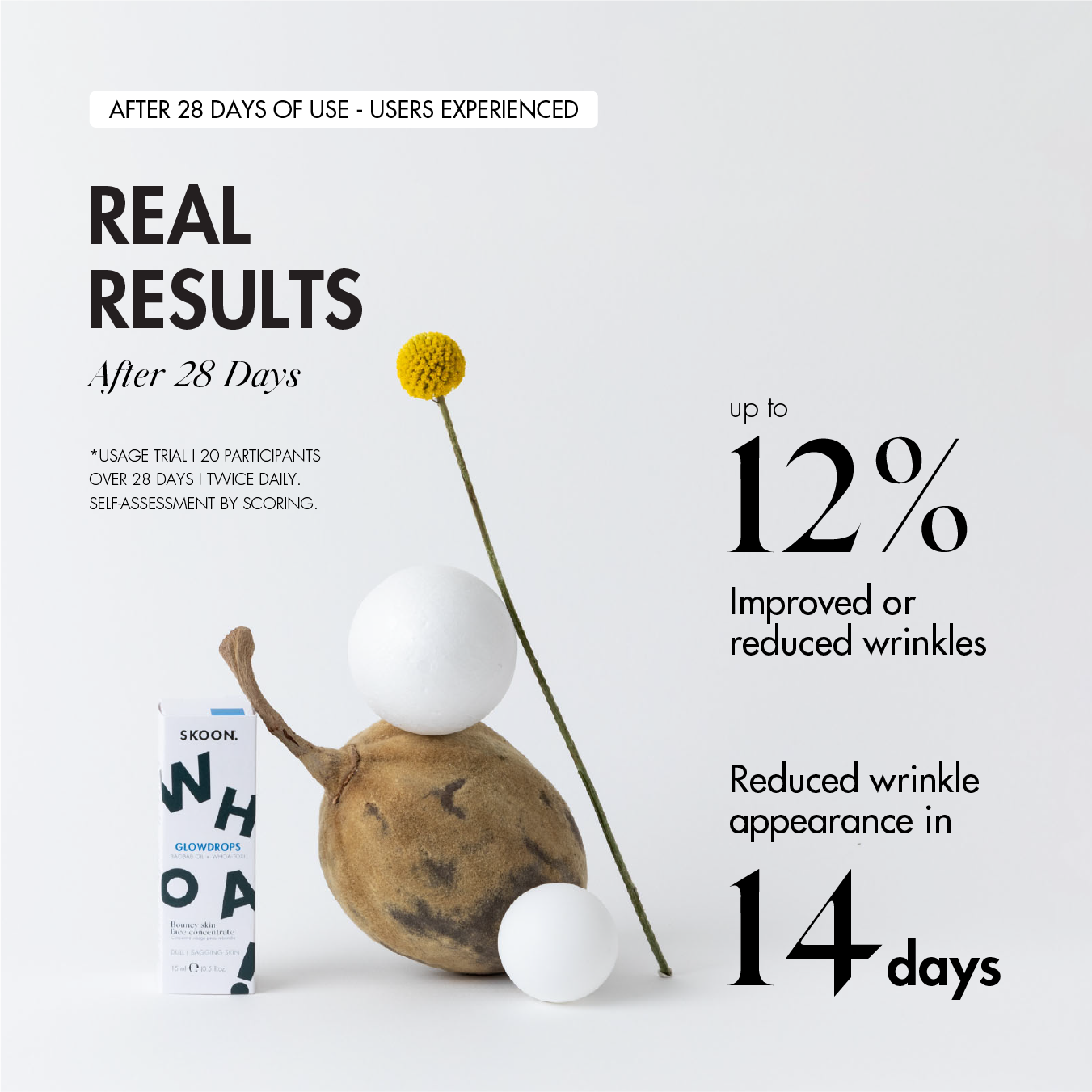 GLOWDROPS Bouncy Skin Face Concentrate user trials