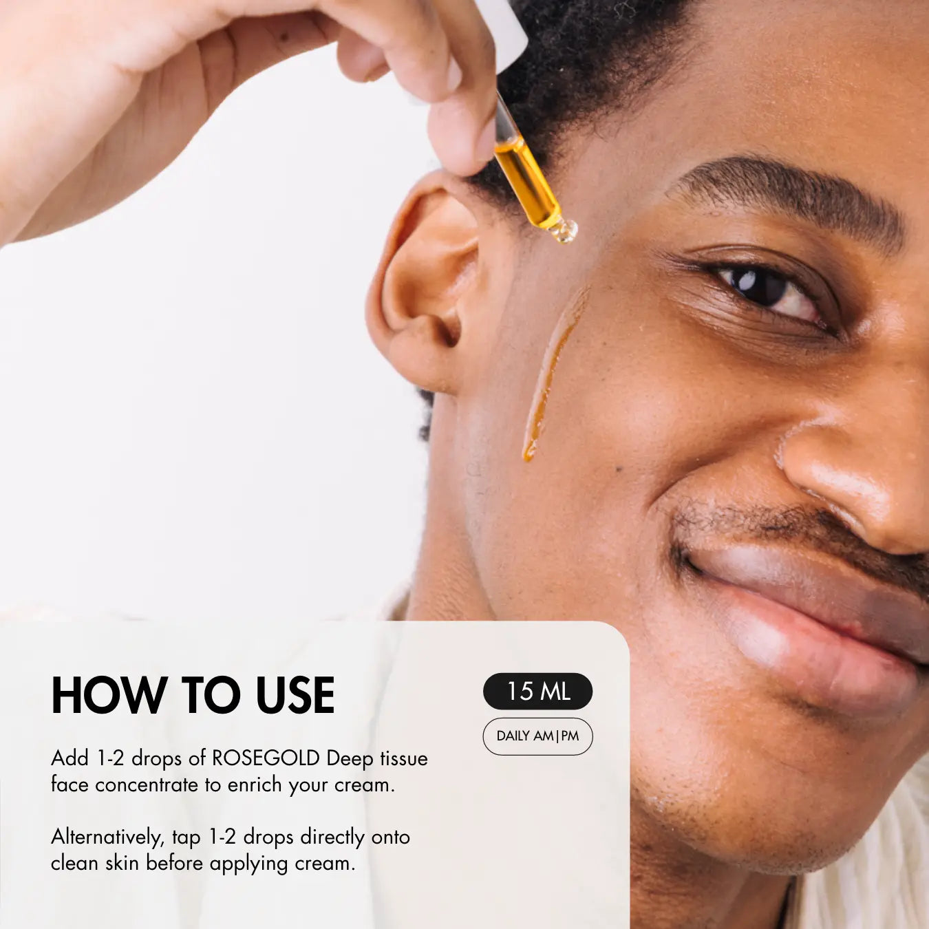 How to use ROSEGOLD Deep Tissue Face Concentrate