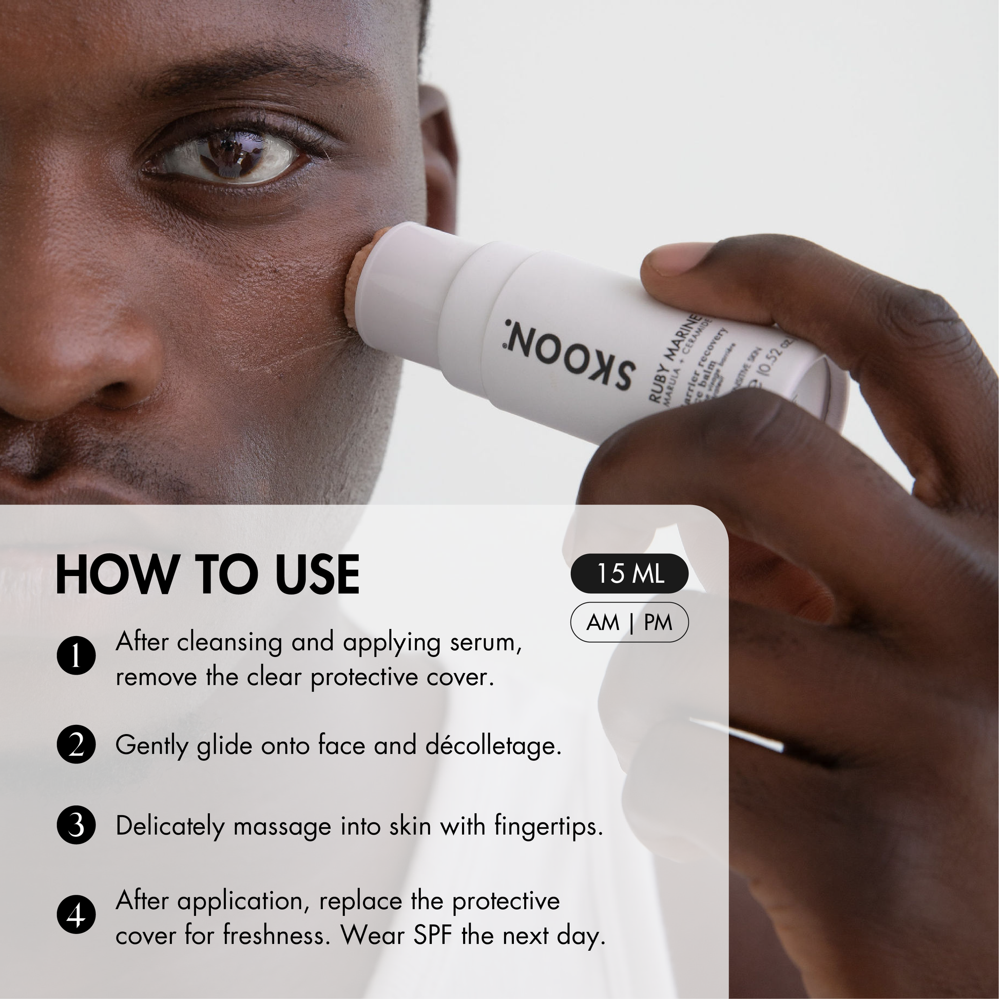 How to use RUBY MARINE Barrier Recovery Face Balm STICK