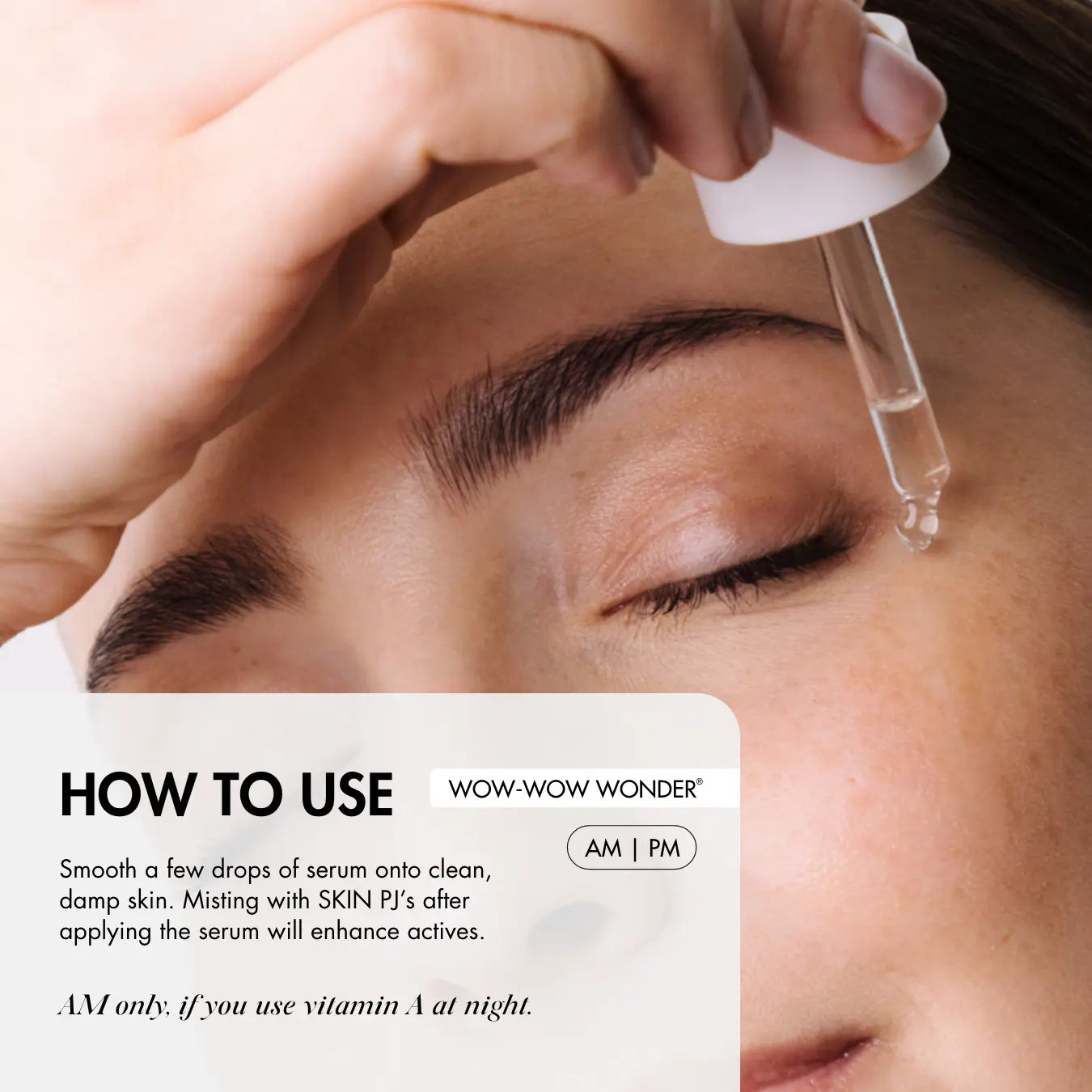 How to use WOW-WOW WONDER 3-Hyaluron & Vitamin C Face Serum