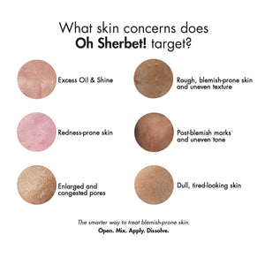 OH SHERBET! 3-in-1 Pore-Refining Exfoliating Mask