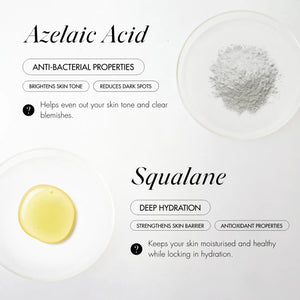 B3 BARRIER REPAIR NanoPillow Serum
ingredients azelaic acid and squalane