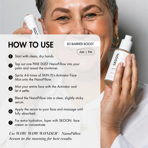 How to use B3 BARRIER REPAIR NanoPillow Serum