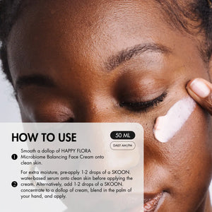 How to use HAPPY FLORA Microbiome Balancing Face Cream 