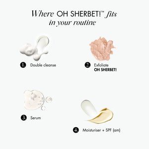 OH SHERBET! 3-in-1 Pore-Refining Exfoliating Mask