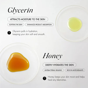 OH SO BUBBLY ingredients - glycerin and honey