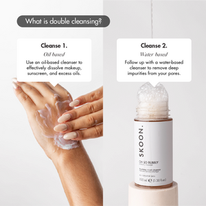 OH SO BUBBLY double cleansing infographic