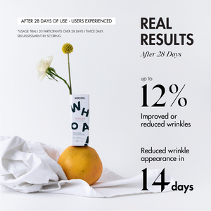 ROSEGOLD Deep Tissue Face Concentrate real results infographic