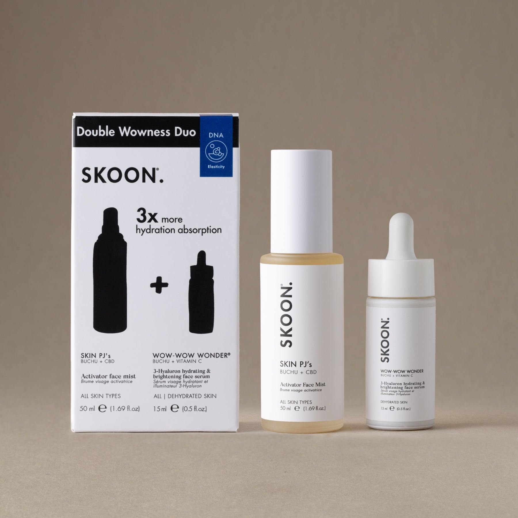 Buy SKOON. DOUBLE WOWNESS Hydration Duo Face Serum Online